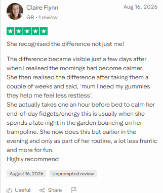 Customer review screenshot